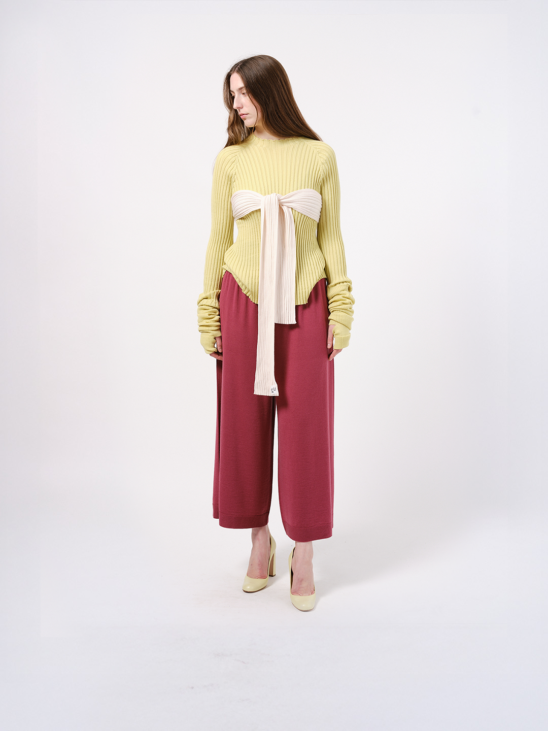 Wide leg trousers