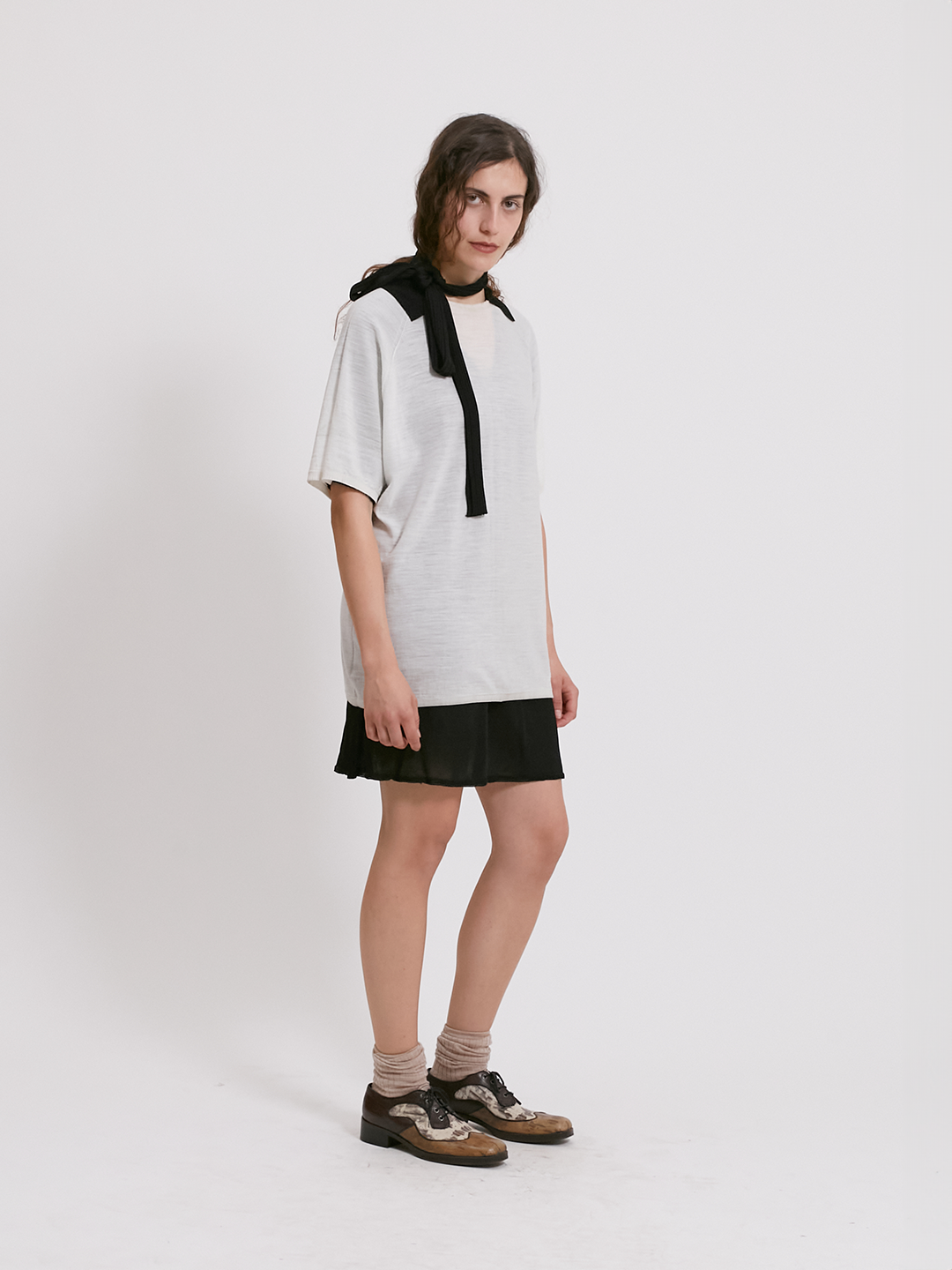 Classic T-shirt in super light weight wool