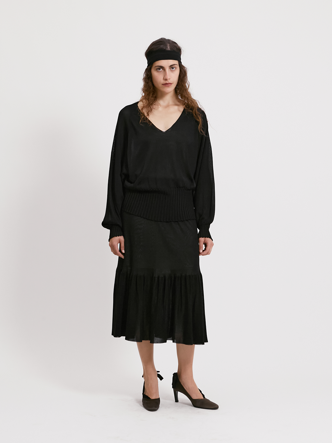 Viscose batwing sweater