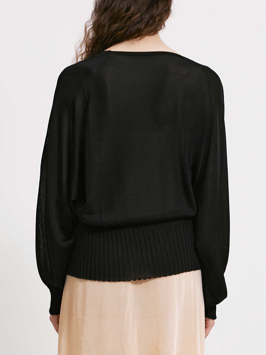 Viscose batwing sweater