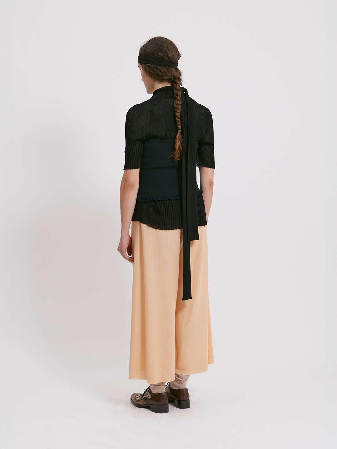 Viscose wide leg pants