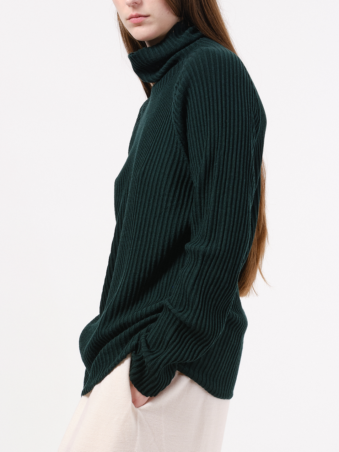 Relax ribbed pullover