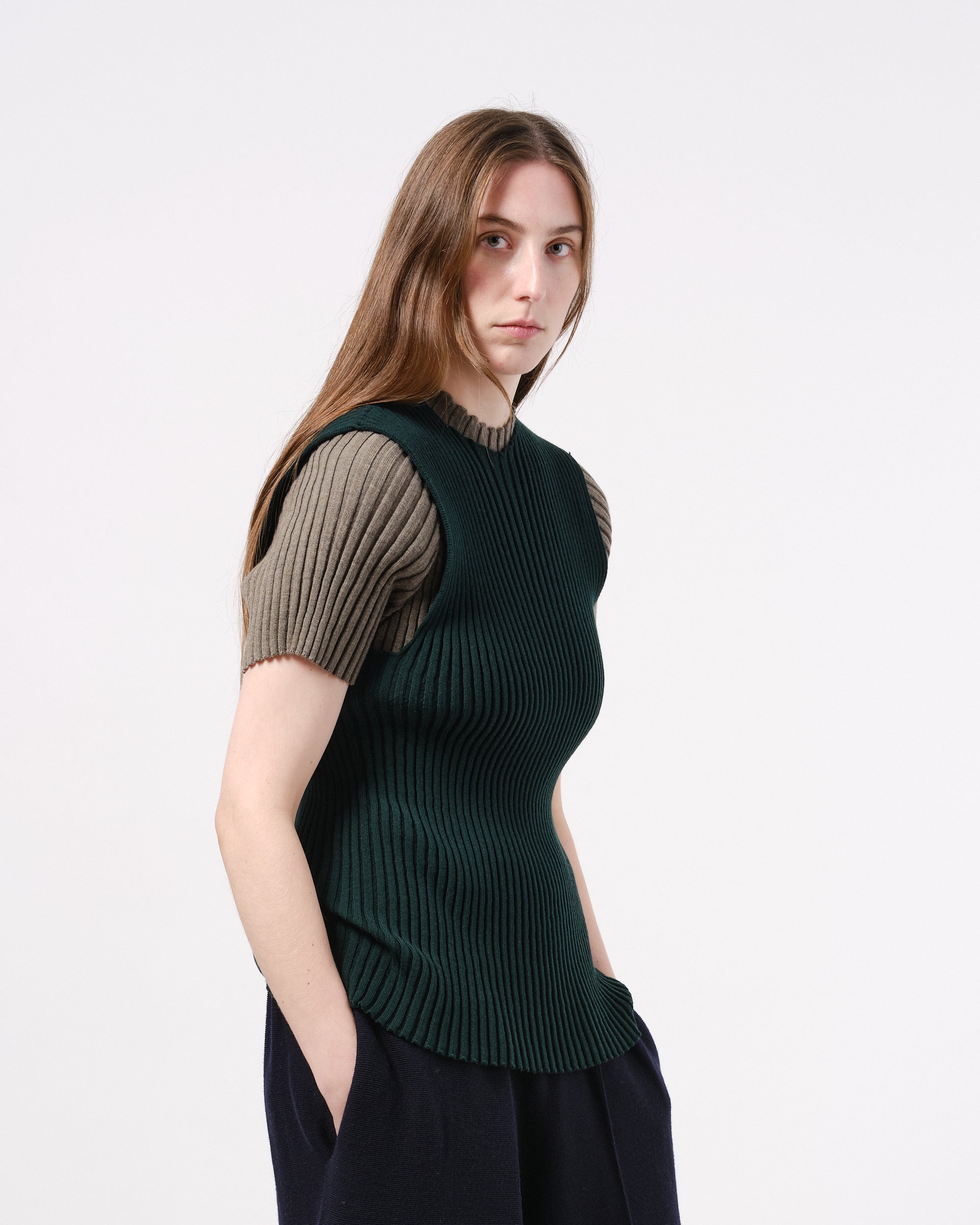 Ribbed vest