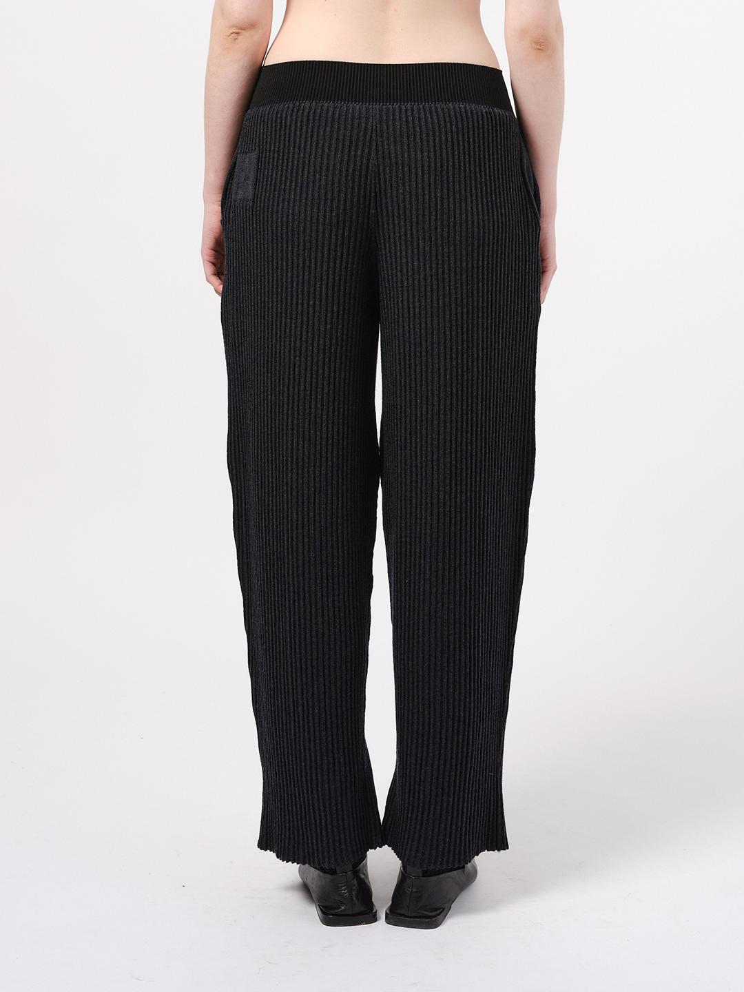 Relax ribbed trousers