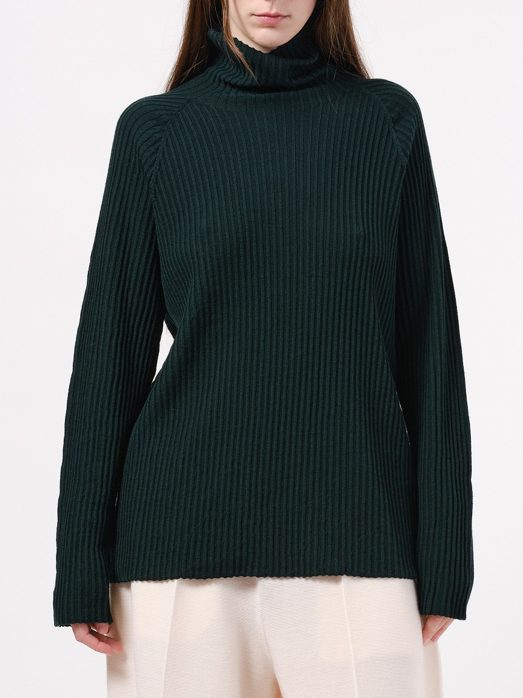 Relax ribbed pullover